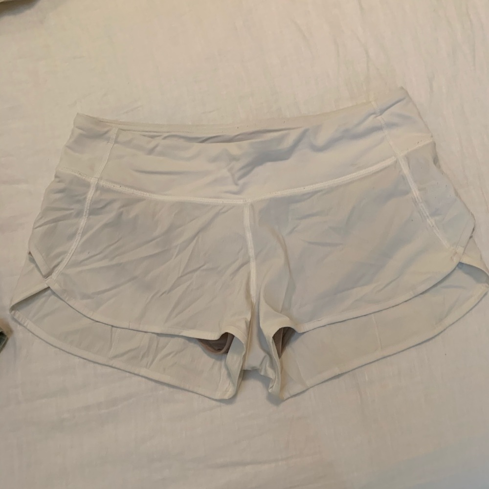 White Lululemon shorts!
